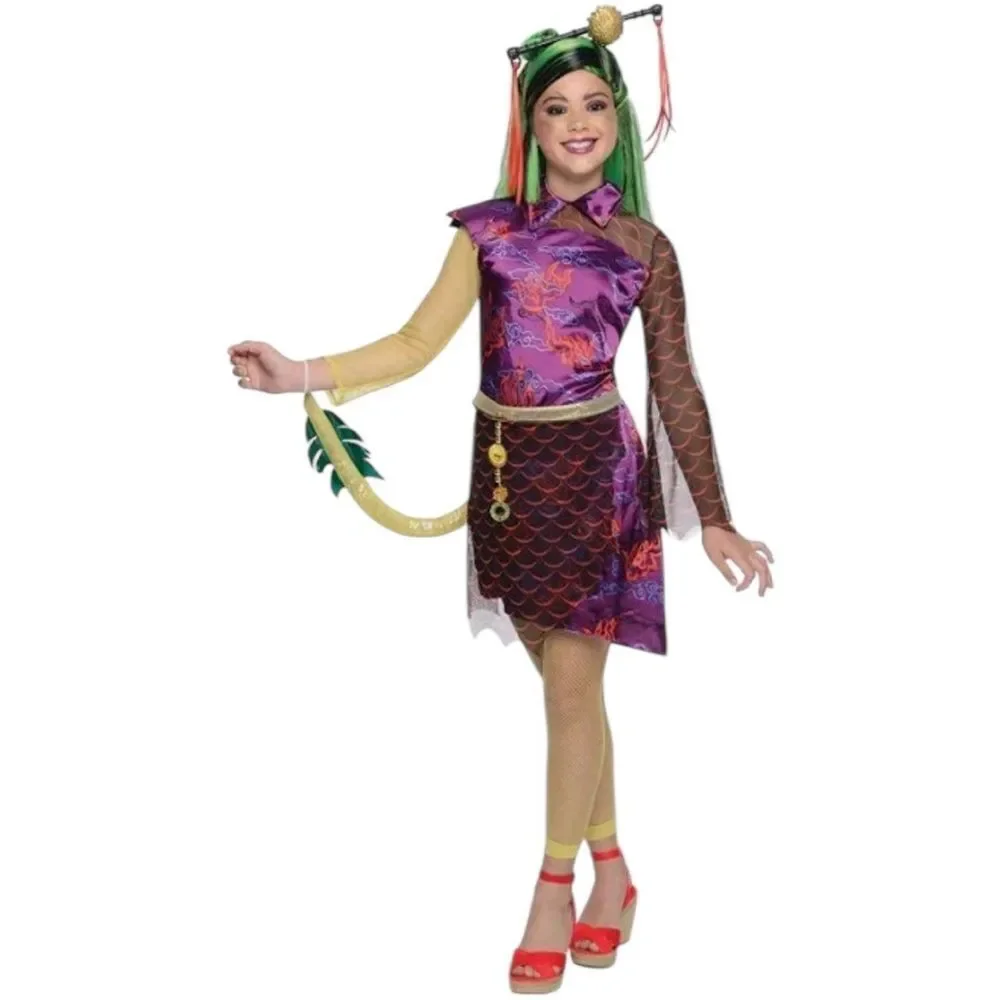 🐉 Monster High Jinafire Long Costume – Girls Dragon Dress Size Medium